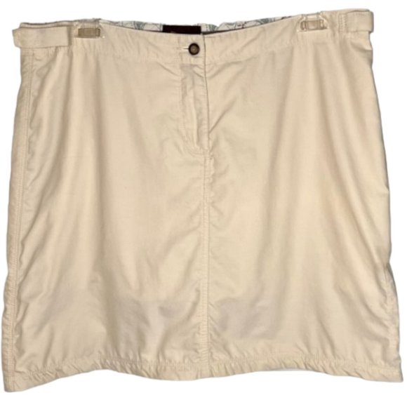 Horny Toad Embroidered Cotton/Nylon Hiking Skort - Ivory - 10 - Picture 1 of 12
